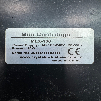 Crystal Industries MLX-106 Mini Centrifuge image 3